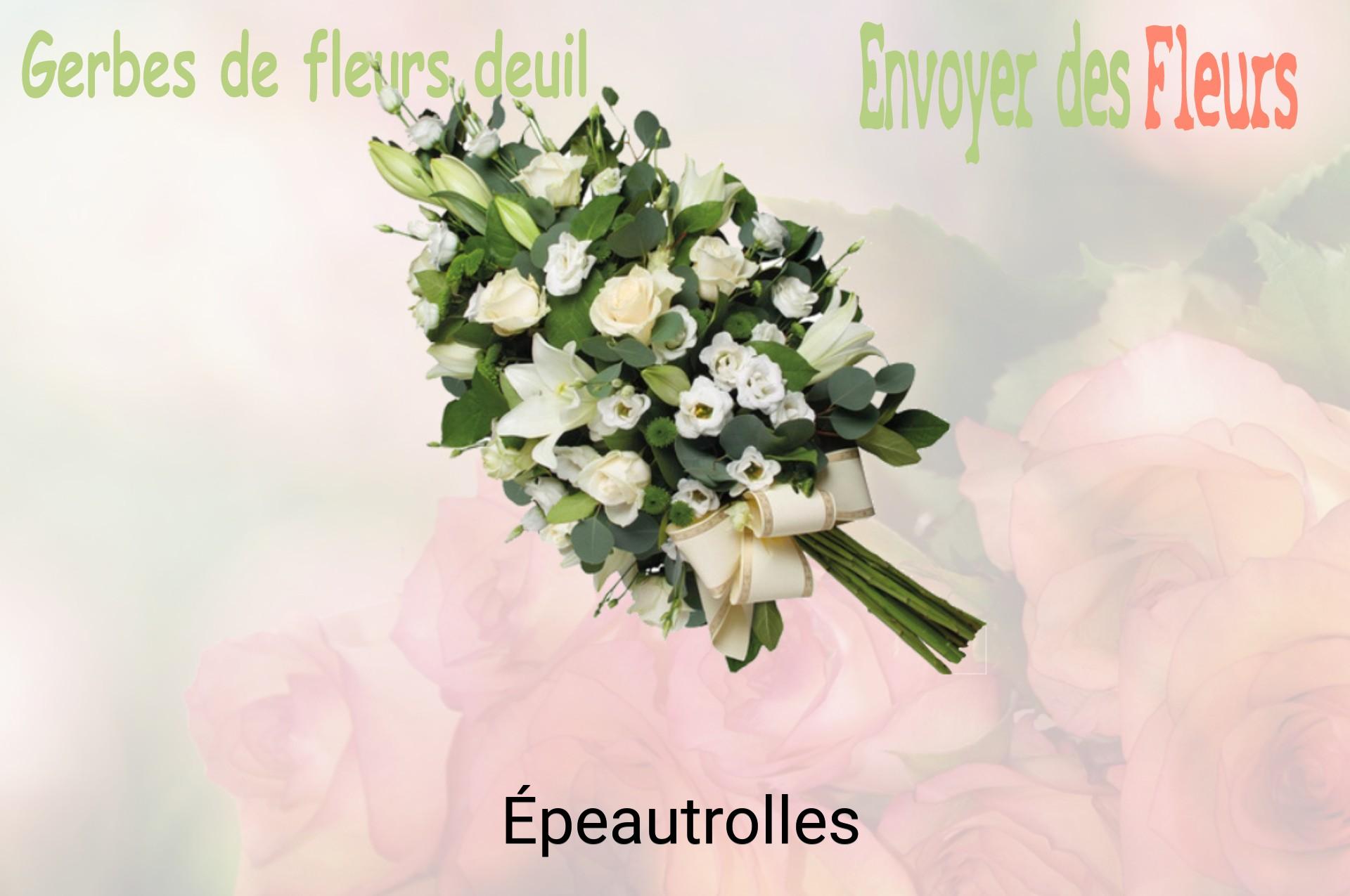 Gerbe de fleurs de deuil livrée à Épeautrolles